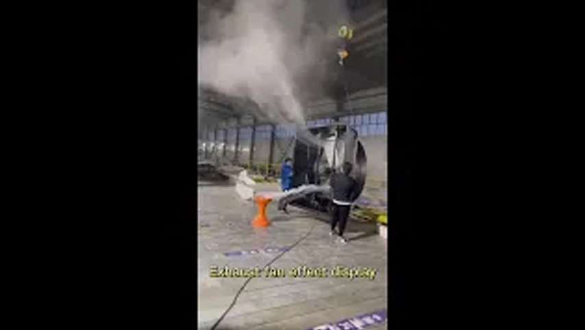 Auspuff lüfter effekt anzeige