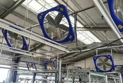 Vieh ventilatoren 1,2 m Zirkulieren der Fans FBA002 Effektive Wärme ableitung zur Kühlung der Kühe Hohe Qualität