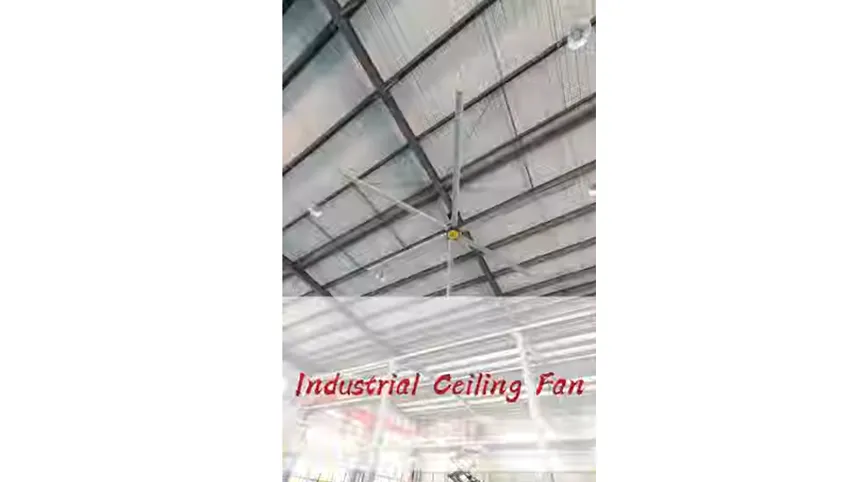Videopräsentation von HVLS-Industrie-Deckenventilatoren